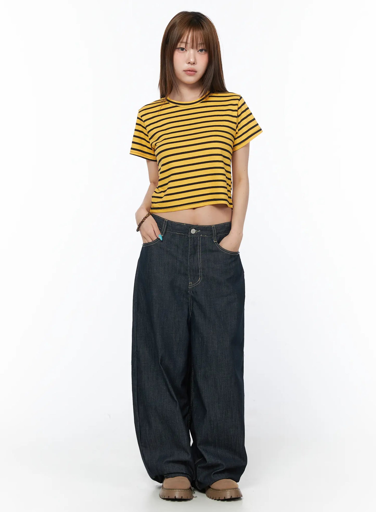 Casual Striped Short Sleeve Top CY529