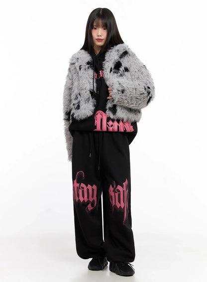Bold Graphic Sweatpants IN503