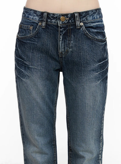 Carey Vintage Washed Bootcut Flared Jeans CM526
