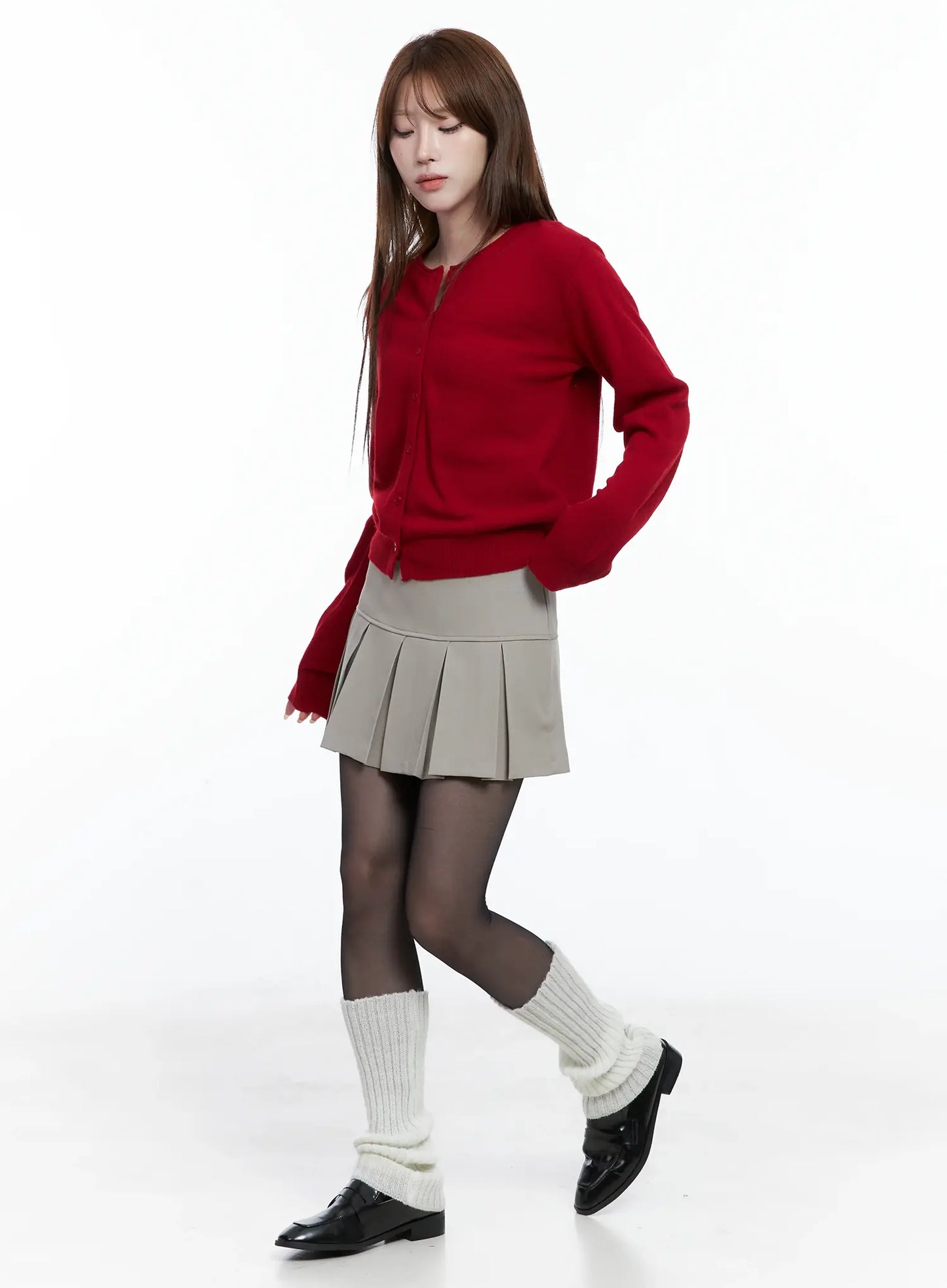 Classic A-Line Pleated Skirt CS501