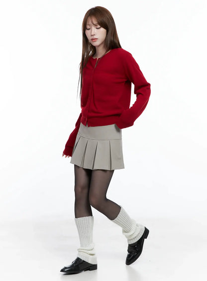 Classic A-Line Pleated Skirt CS501