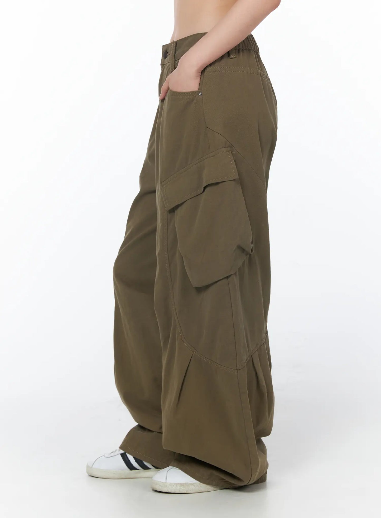 Casual Wide Leg Cargo Pants CY508