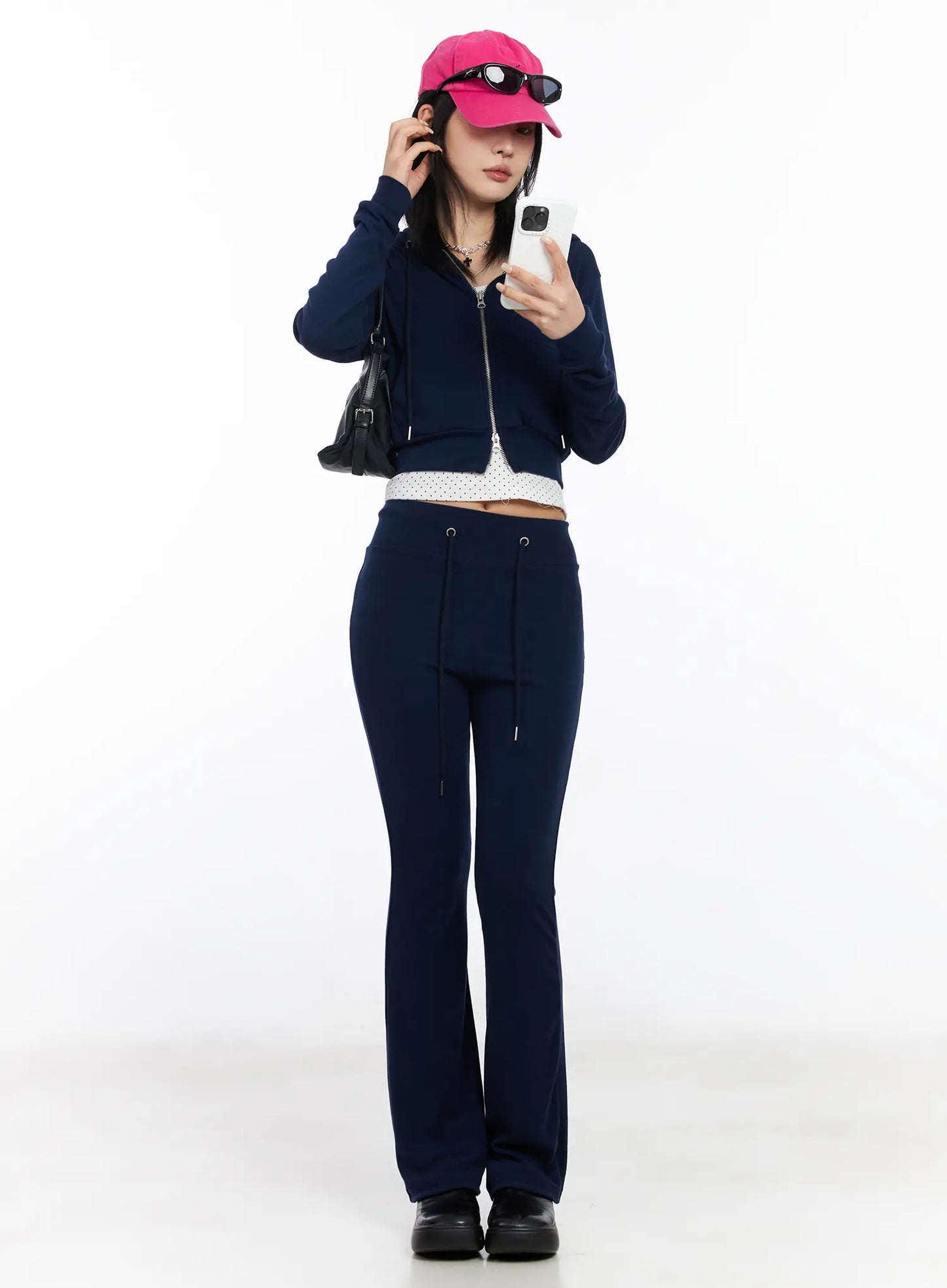 Casual Zip-Up Hoodie and Sweatpant Set CF526