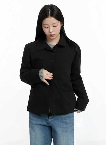 Classic Button-Up Blazer IM519