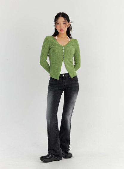 Bootcut Washed Jeans CO325
