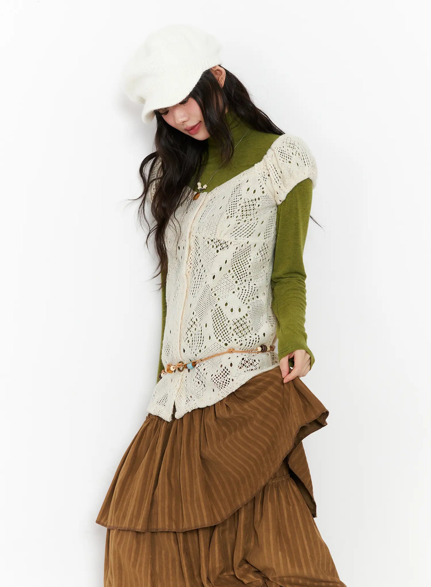 Chic Two-Way Knit Blouse CD531