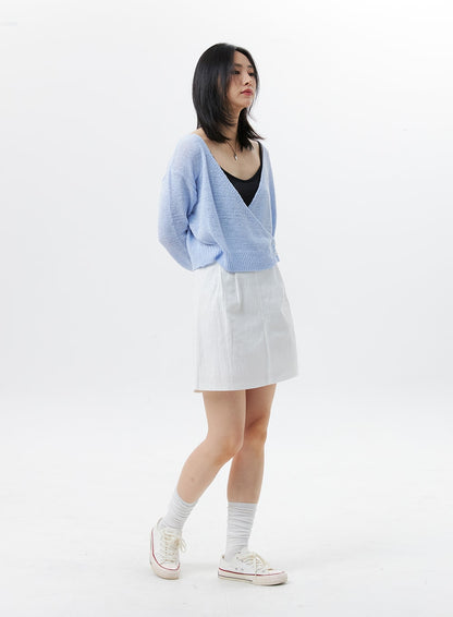 A-Line Basic Mini Skirt OL328
