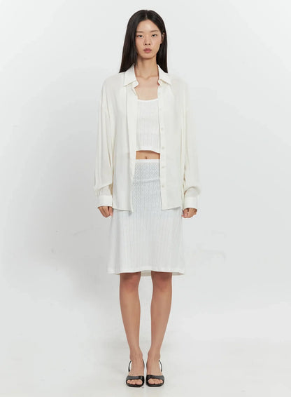 Classic Long-Sleeve Button-Up IL528