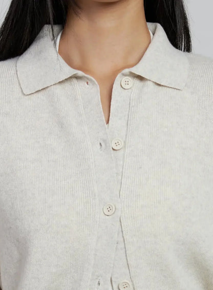 Classic Collar Knit Cardigan IM520