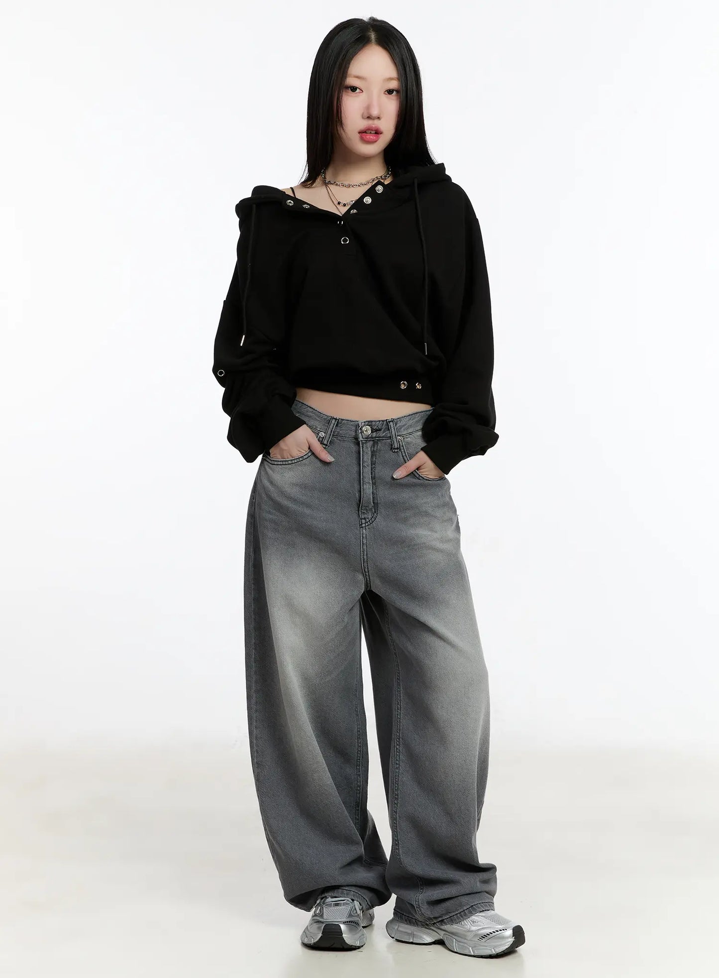 Armani Washed Wide Leg Jeans CM511