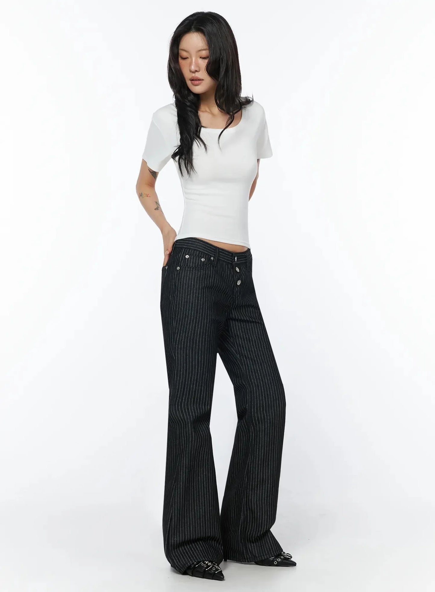 Casual Round Neck Short Sleeve Top IU508