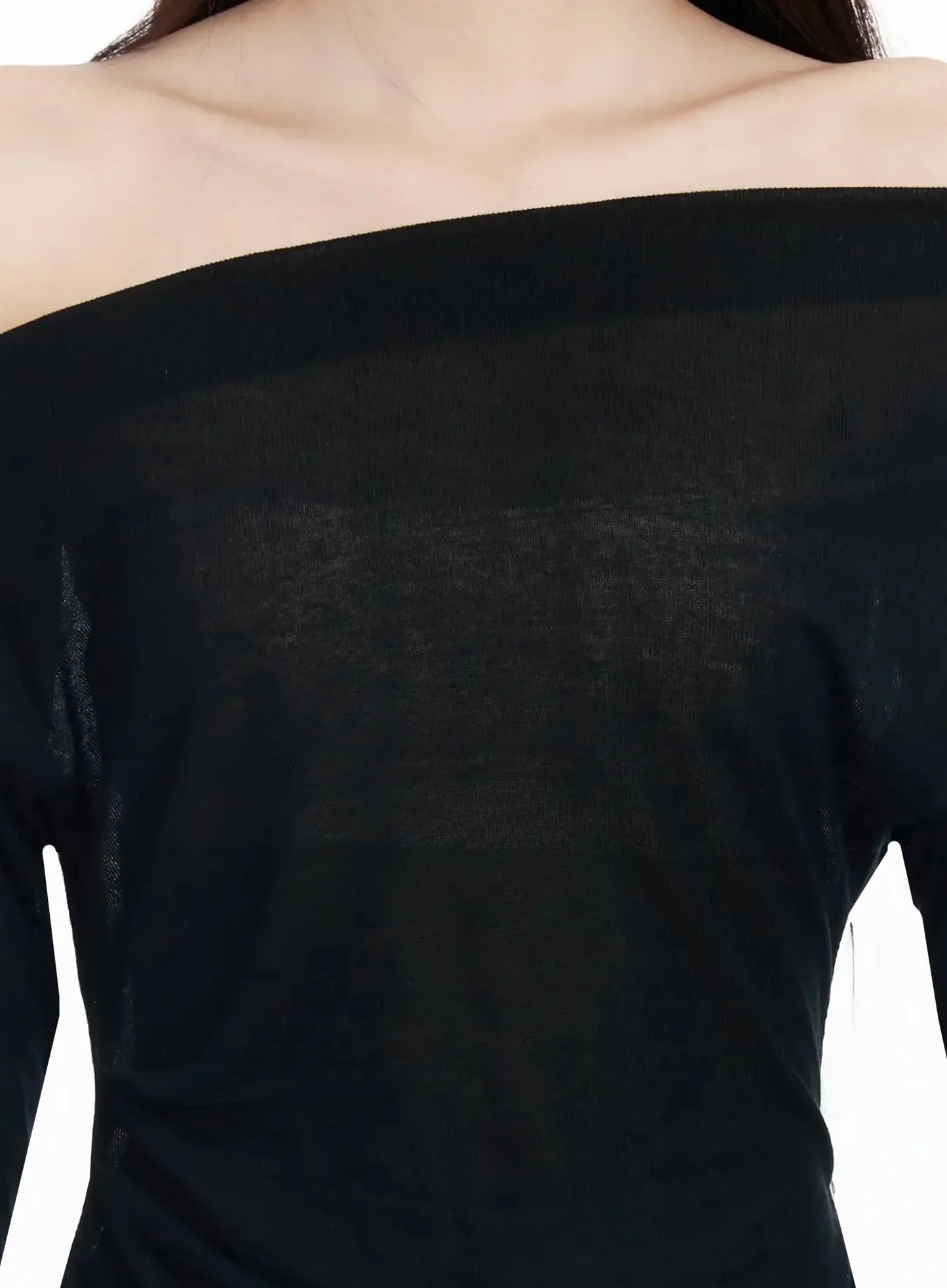 Asymmetrical Off-Shoulder Top IM504