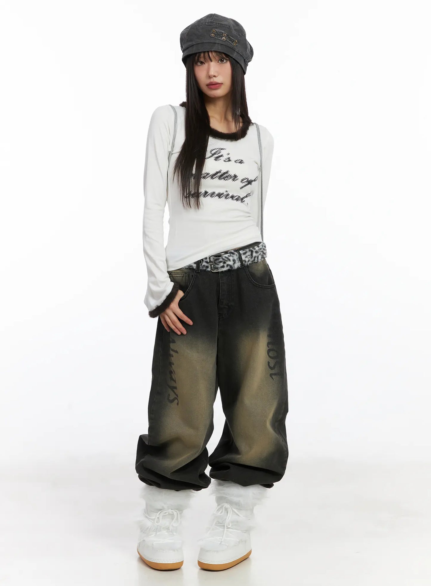 Chic Fauc Fur Belt CJ513