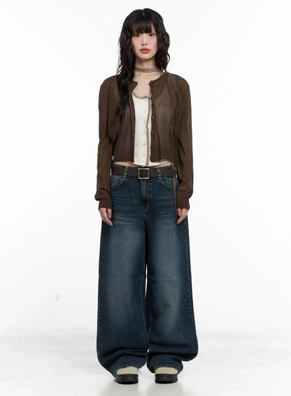 Brown Sheer Cardigan IL531