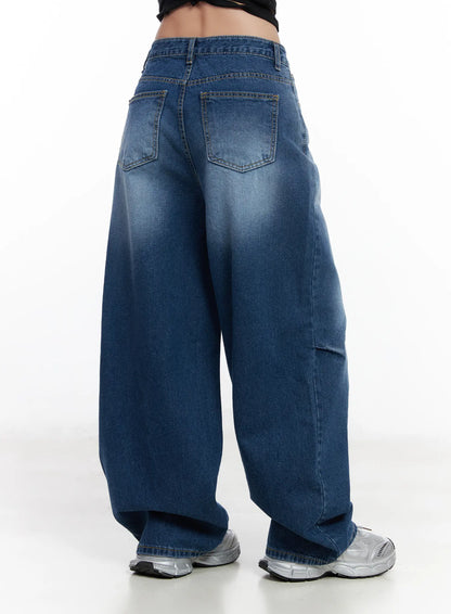 Azari Washed Baggy Jeans CJ530