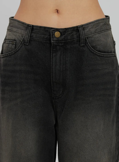 Blaire Dark Washed Wide Leg Jeans IJ509