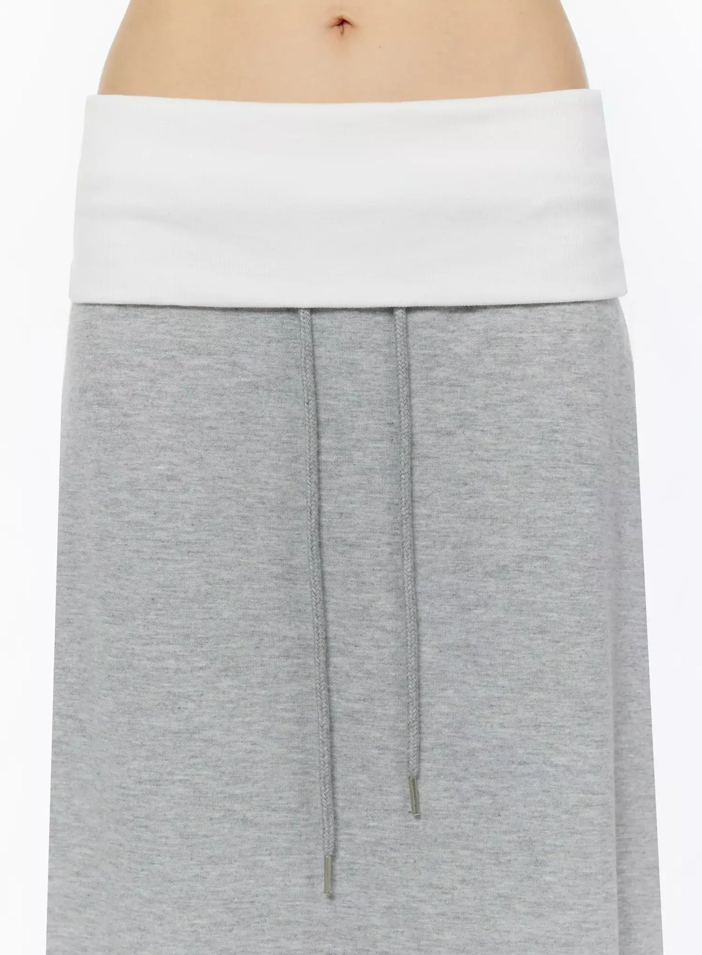 Casual Foldover Maxi Skirt IU509