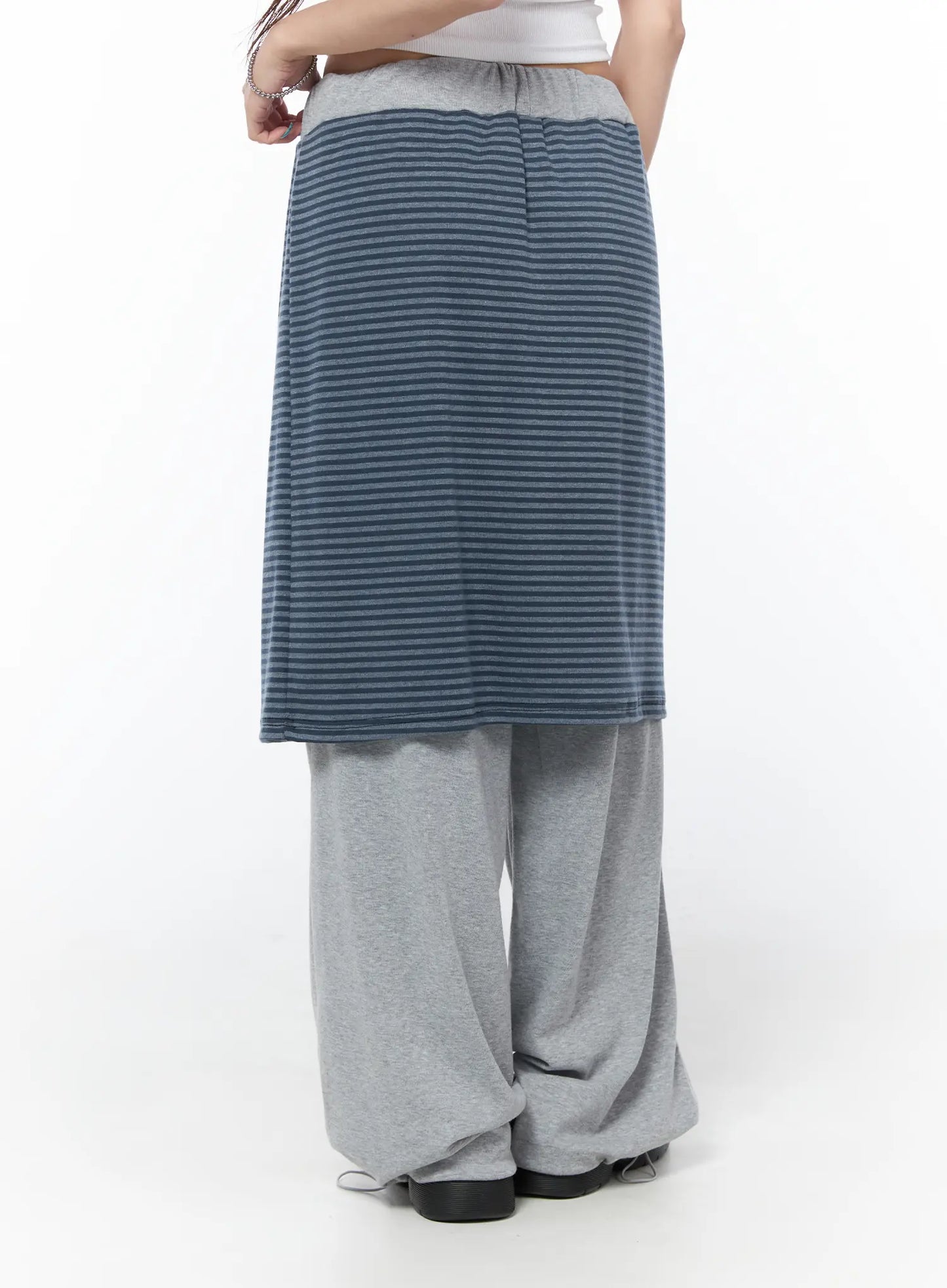 Casual Striped Skirt Pants CY529