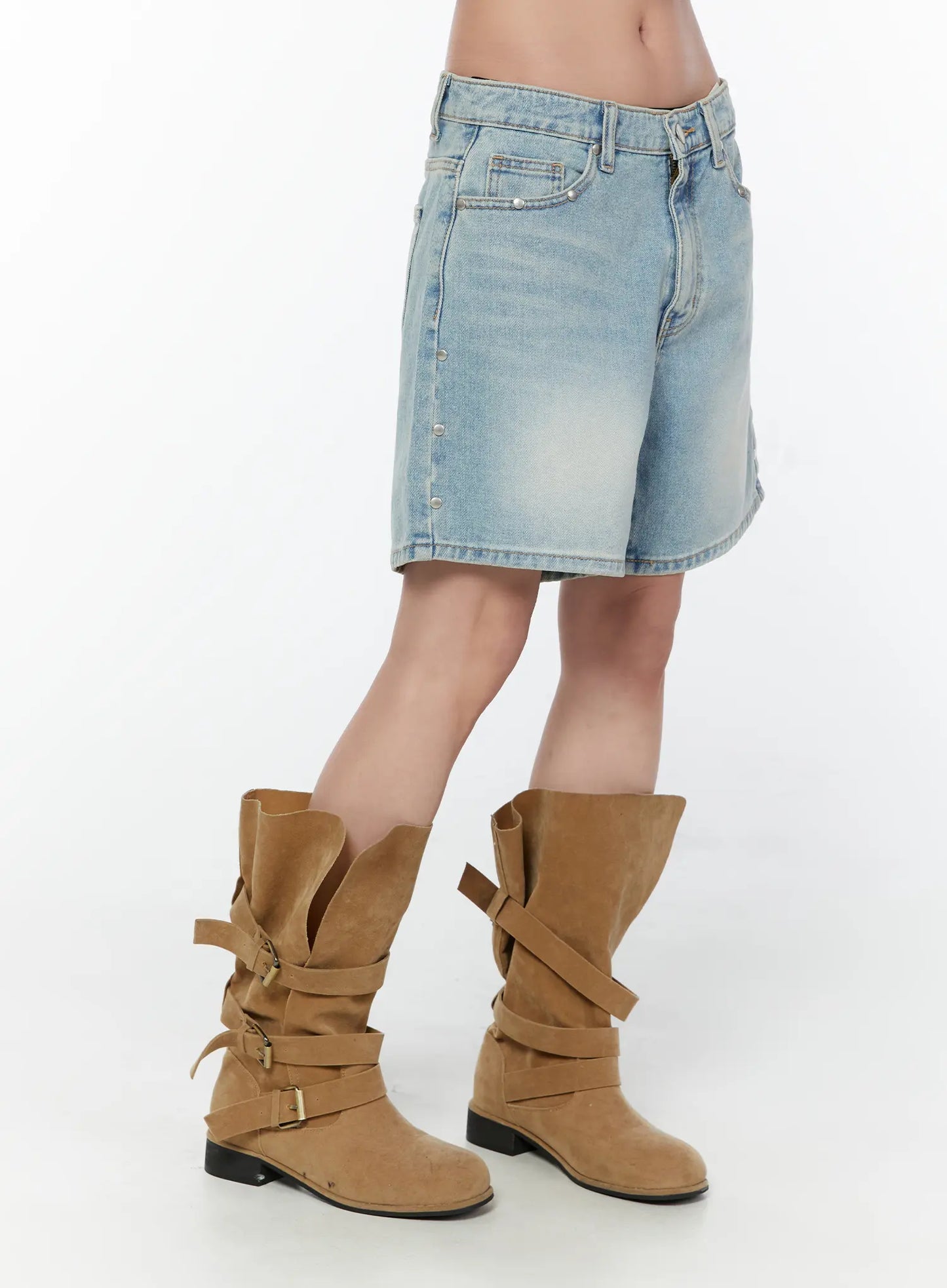 Adair Washed Wide Leg Jorts CY515