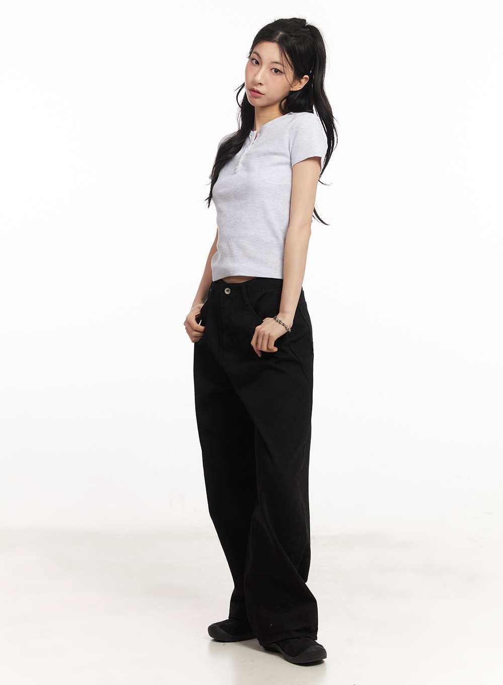 Classic Cotton Wide-Leg Pants CA516