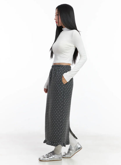 Basic Mock Neck Long Sleeve Crop Top CD529