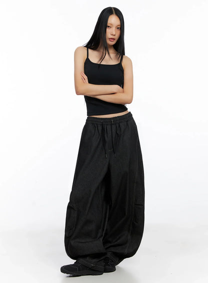 Ayra Graphic Baggy Jeans IO516