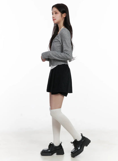 Classic Pleated Mini Skirt CN527