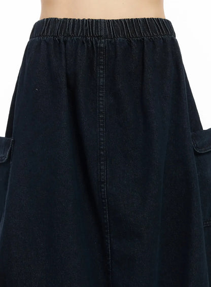 Balloon Denim Skirt IM530