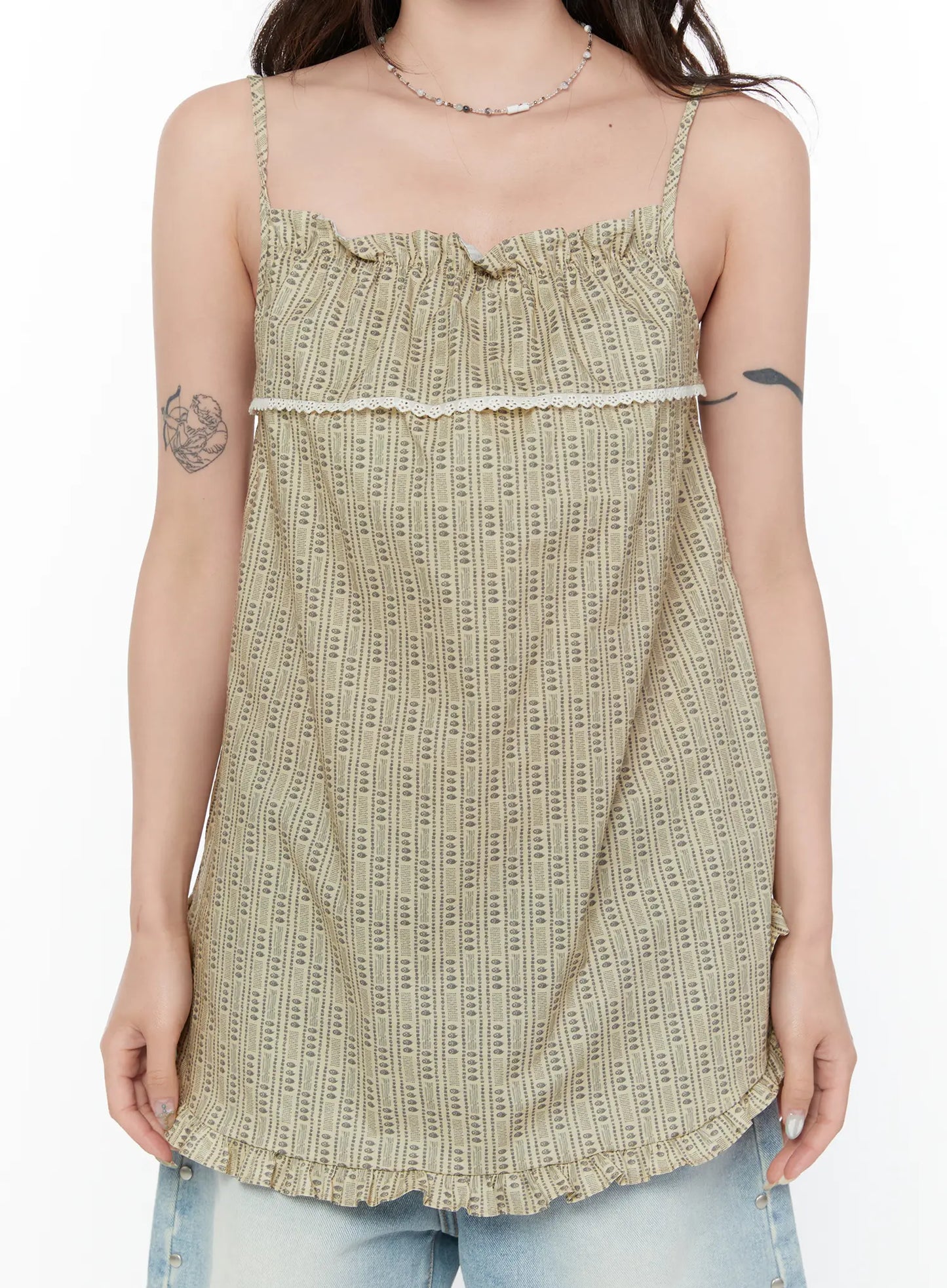 Bohemian Ruffle Sleeveless Top CY515