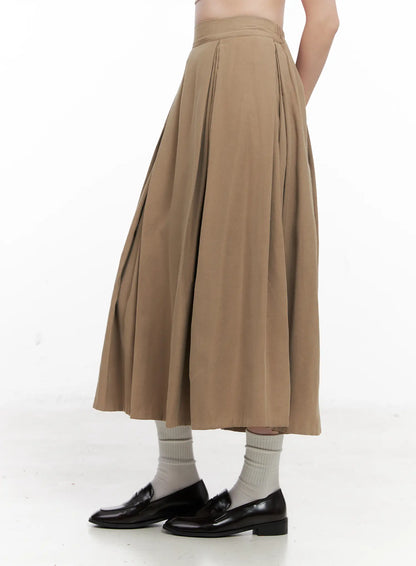 Classic Pintuck Maxi Skirt CO531