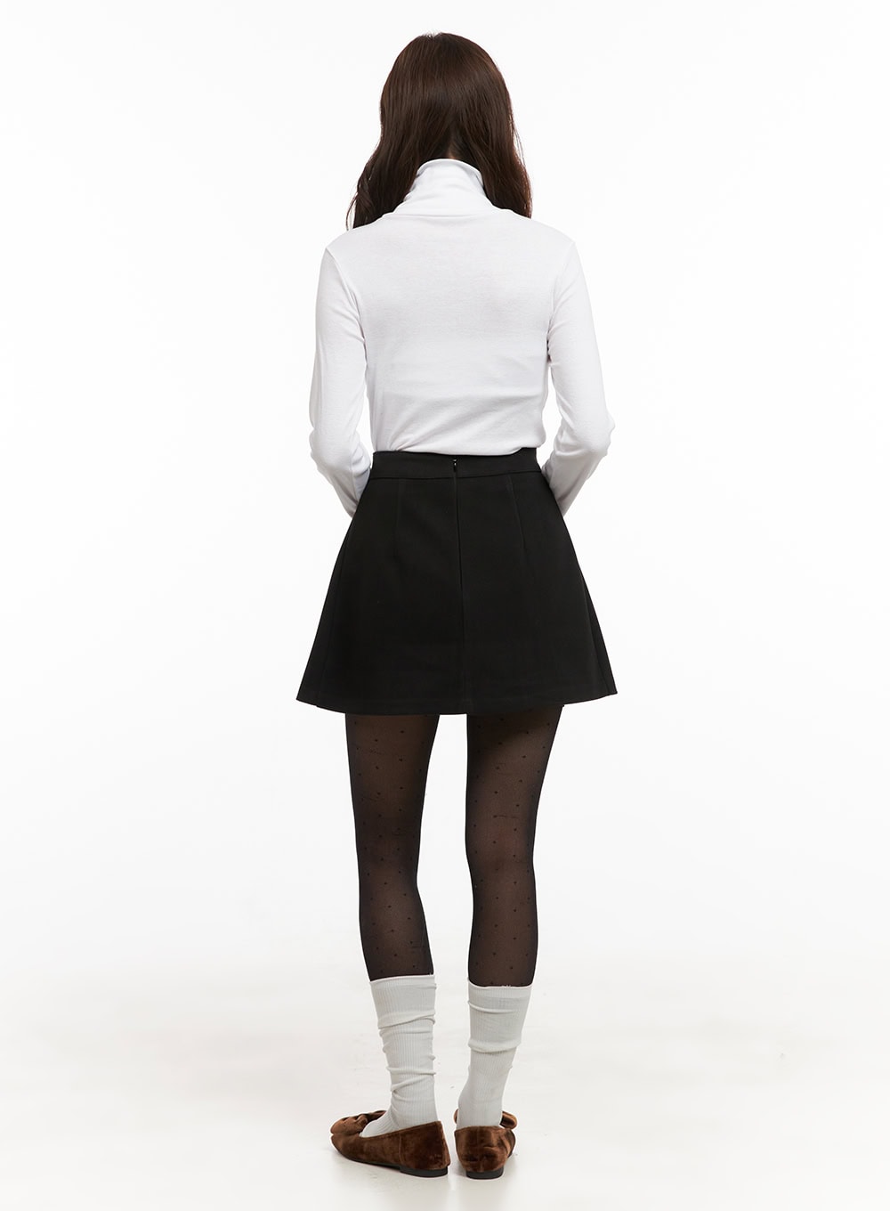 Classic Solid Cotton Turtleneck Top OD403