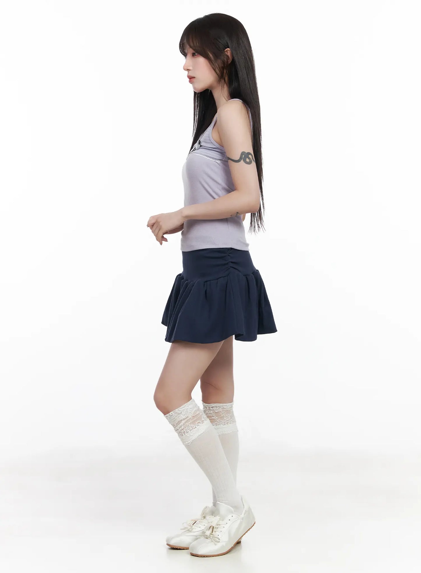 Casual Ribbed Sleeveless Top With Badges CF523