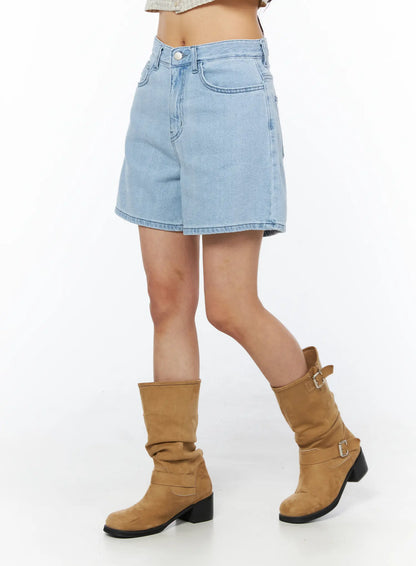 Casual Relaxed-Fit Jorts CU522