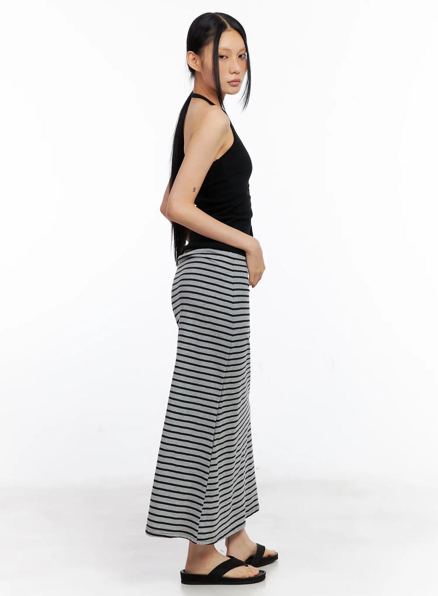 Buttoned Halter Tank CL530