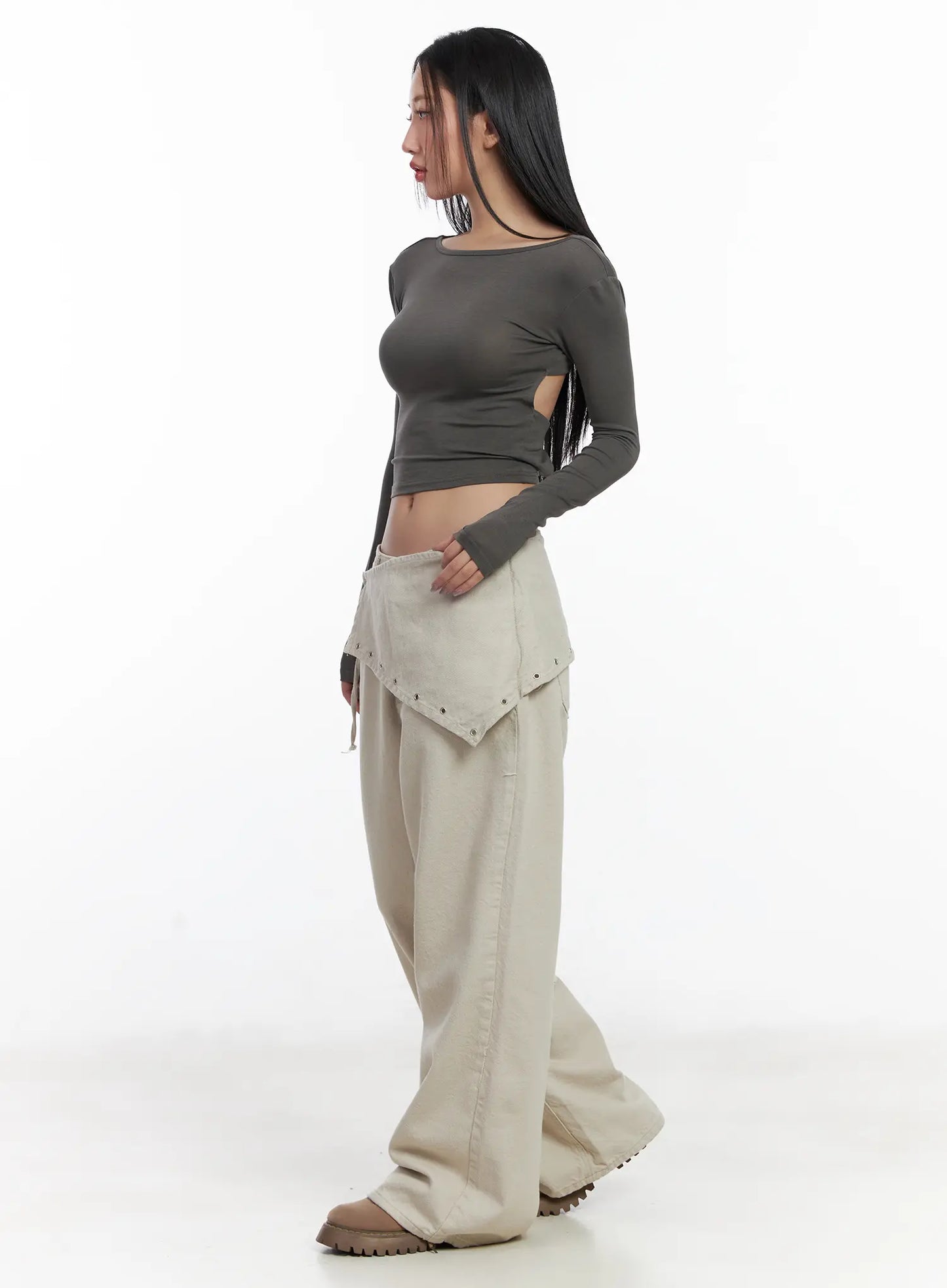 Backless Corset Crop Top CJ530