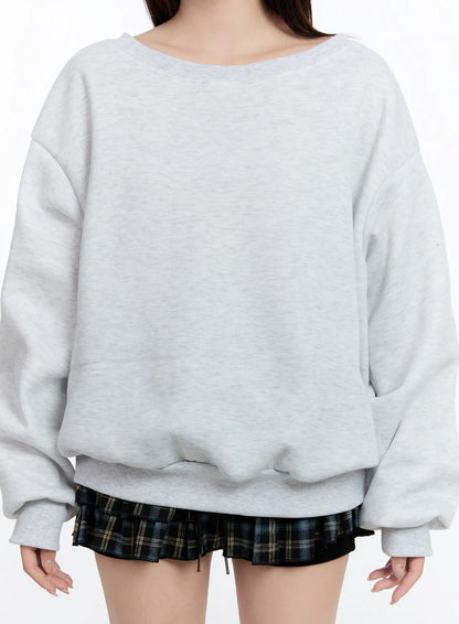 Casual Off-Shoulder Sweatshirt CN524