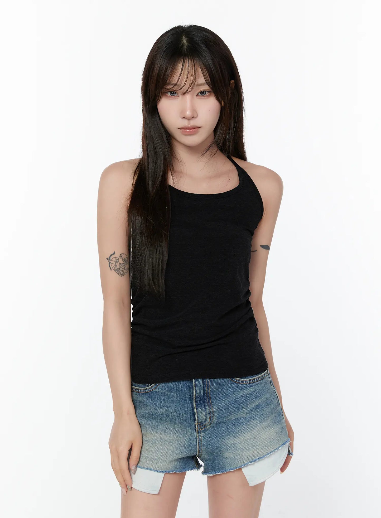 Basic Halter Neck Sleeveless Top CY514
