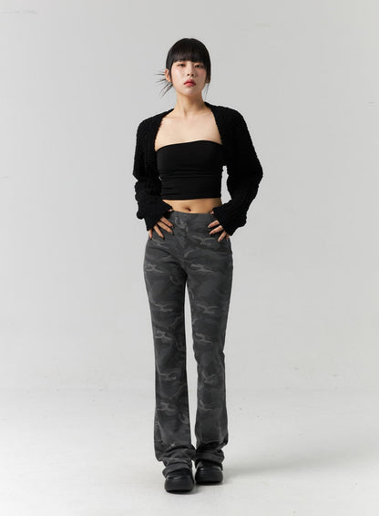 Bootcut Camo Slim Pants CS318