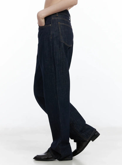 Anai Stitched Wide Leg Jeans IF520