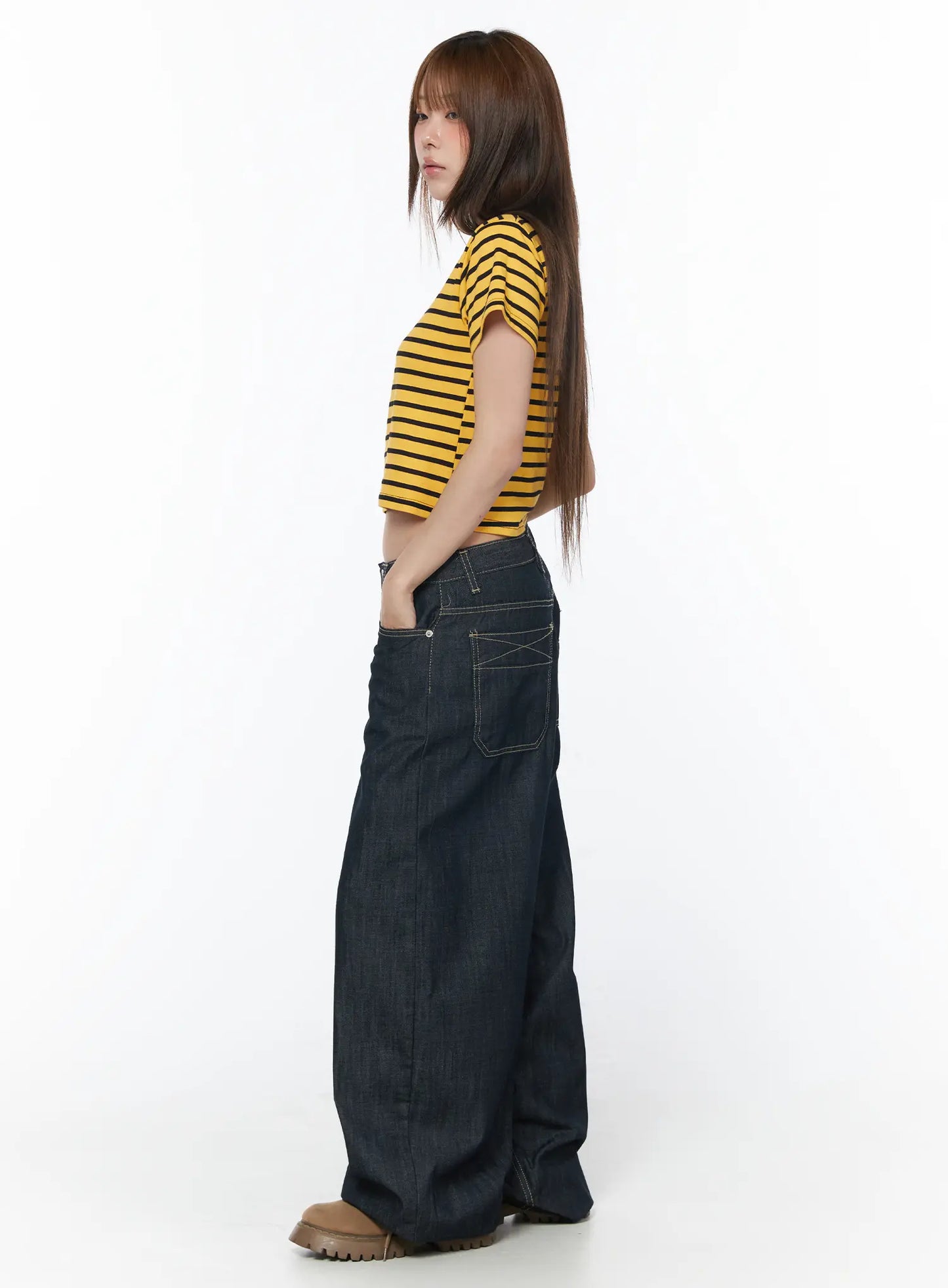 Casual Striped Short Sleeve Top CY529