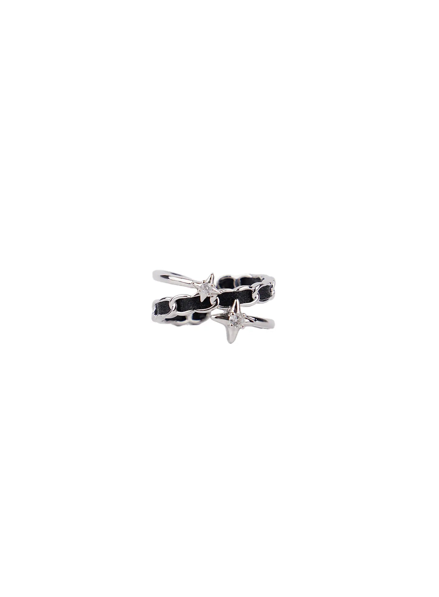Black Twisted Ring CF525
