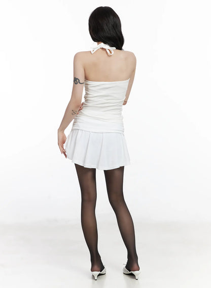 Basic Halter Neck Sleeveless Top CJ527