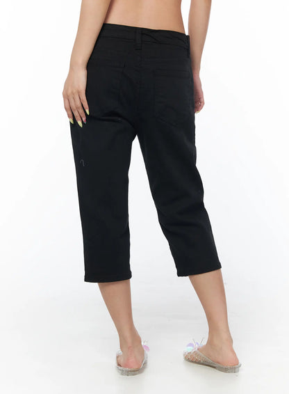 Casual Capri Cotton Pants CU501