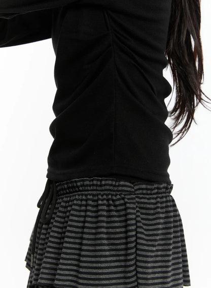 Button Accent Long Sleeve Top CM510