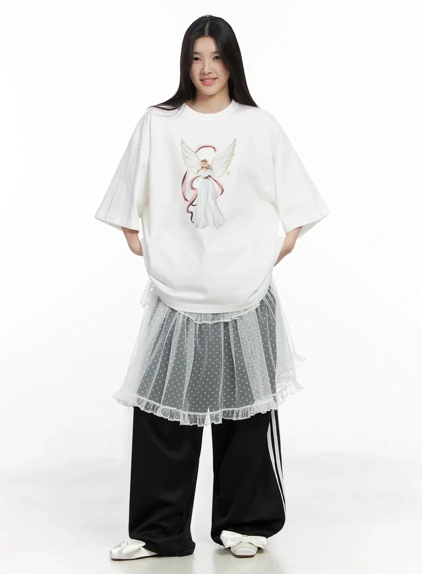 Angel Graphic Oversized T-Shirt IM506