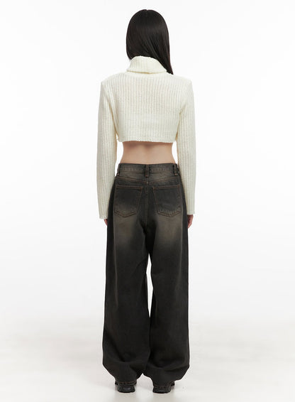 Celina Washed Baggy Wide-Leg Jeans CD426
