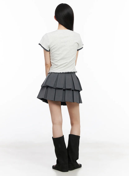 Cats and Bows Crop Baby Tee CM518
