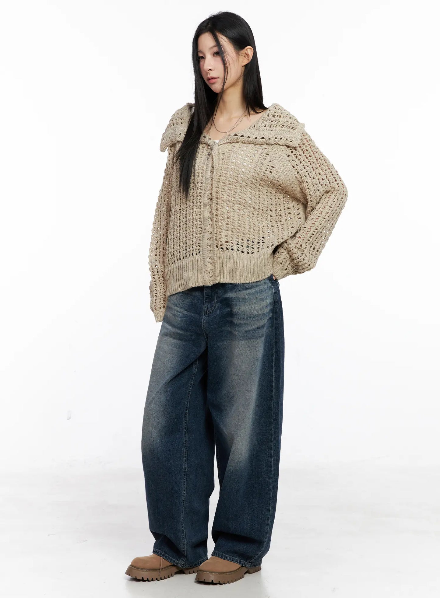 Aisha Washed Baggy Jeans CC1109