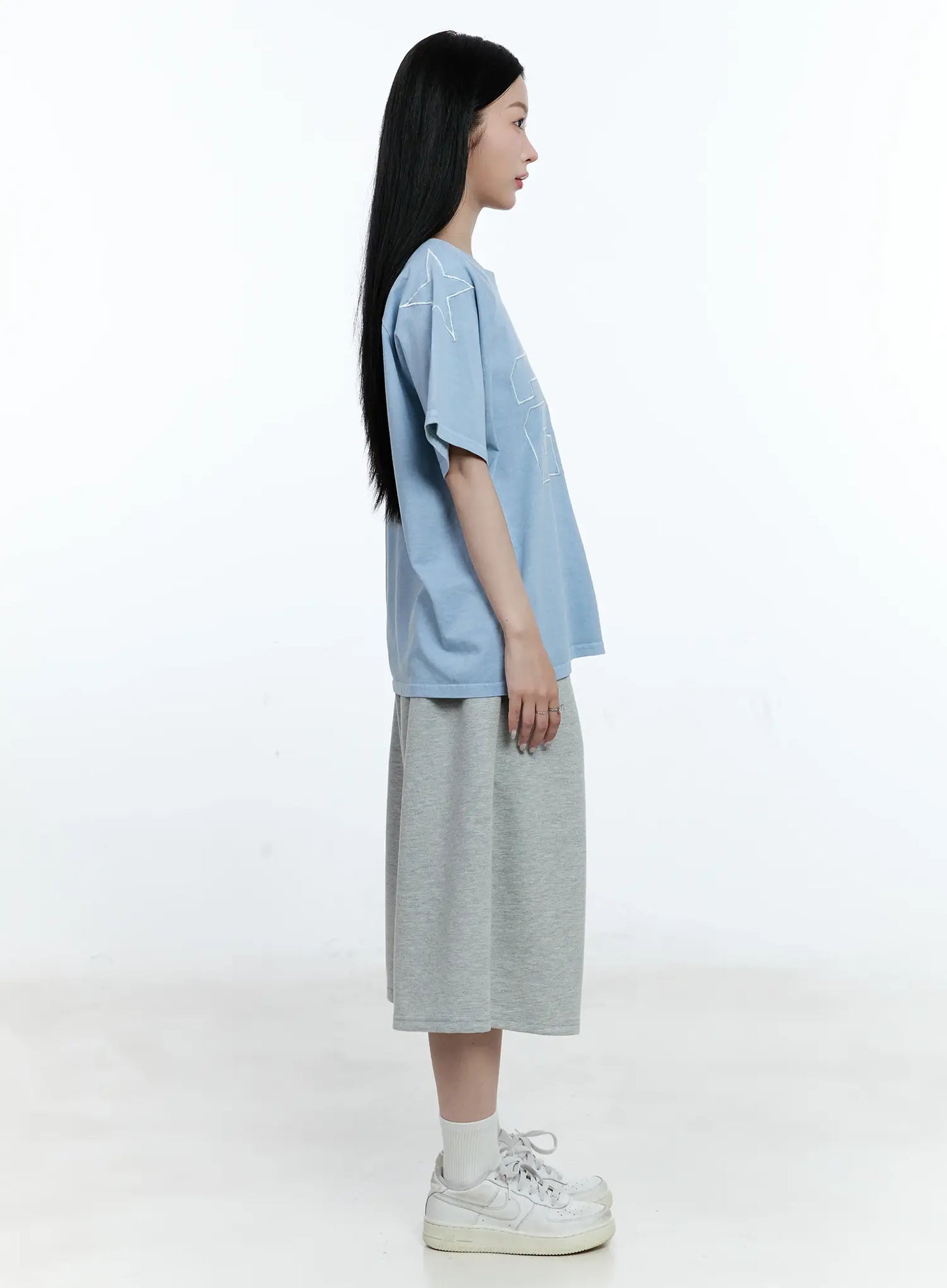 Casual Wide-Leg Bermuda Sweatshorts CG513