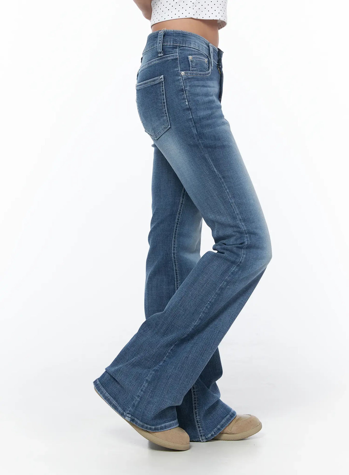 Alva Hip-Pad Low Rise Bootcut Jeans CU501